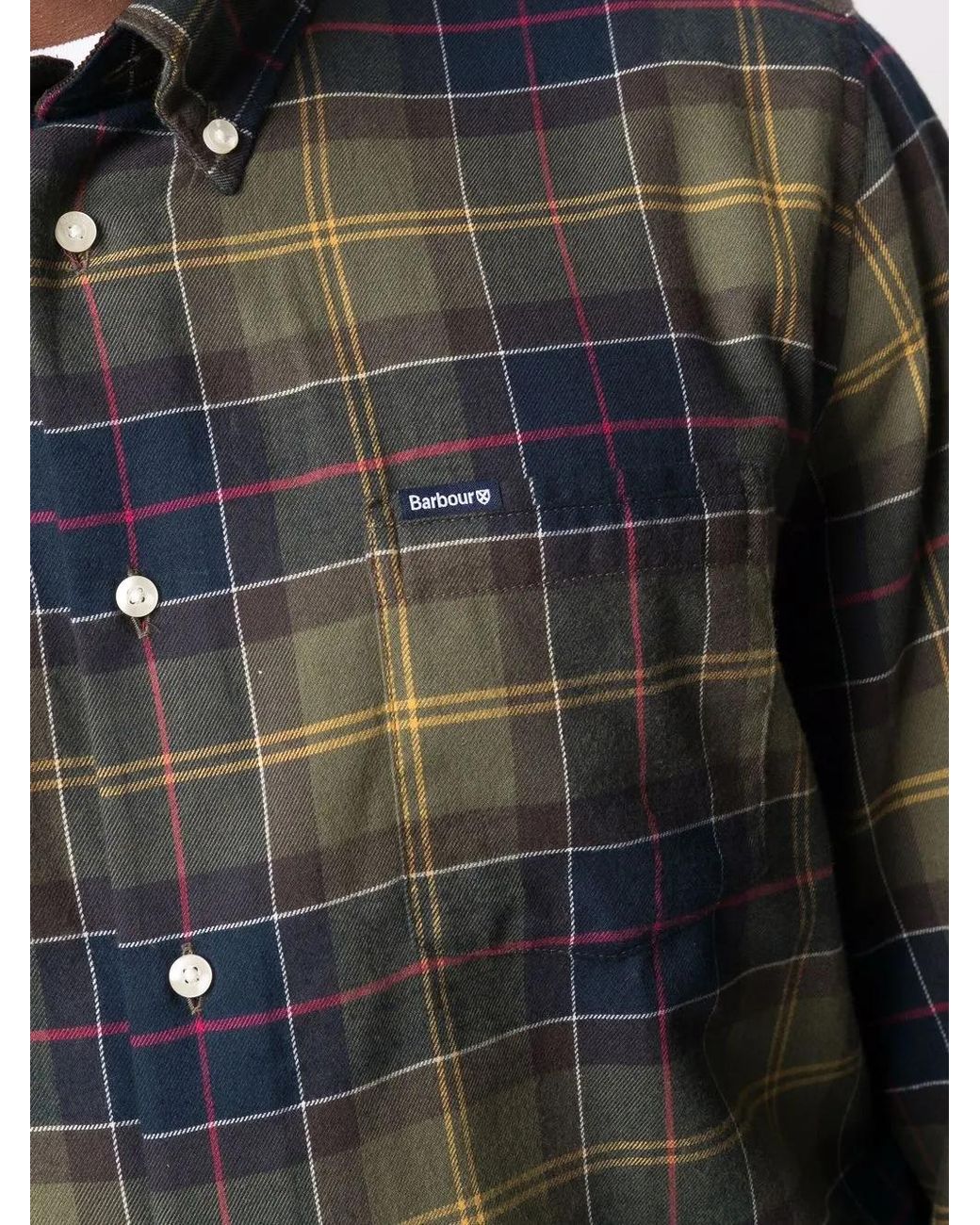 Barbour Blue 'Fortrose' Shirt With Tartan Pattern for men