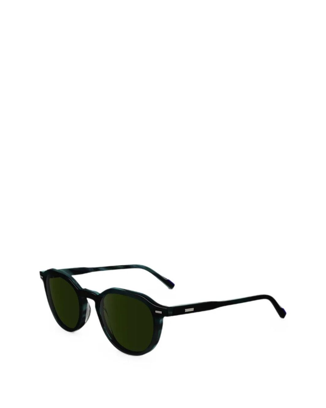 Zeiss Green Round-Frame Sunglasses