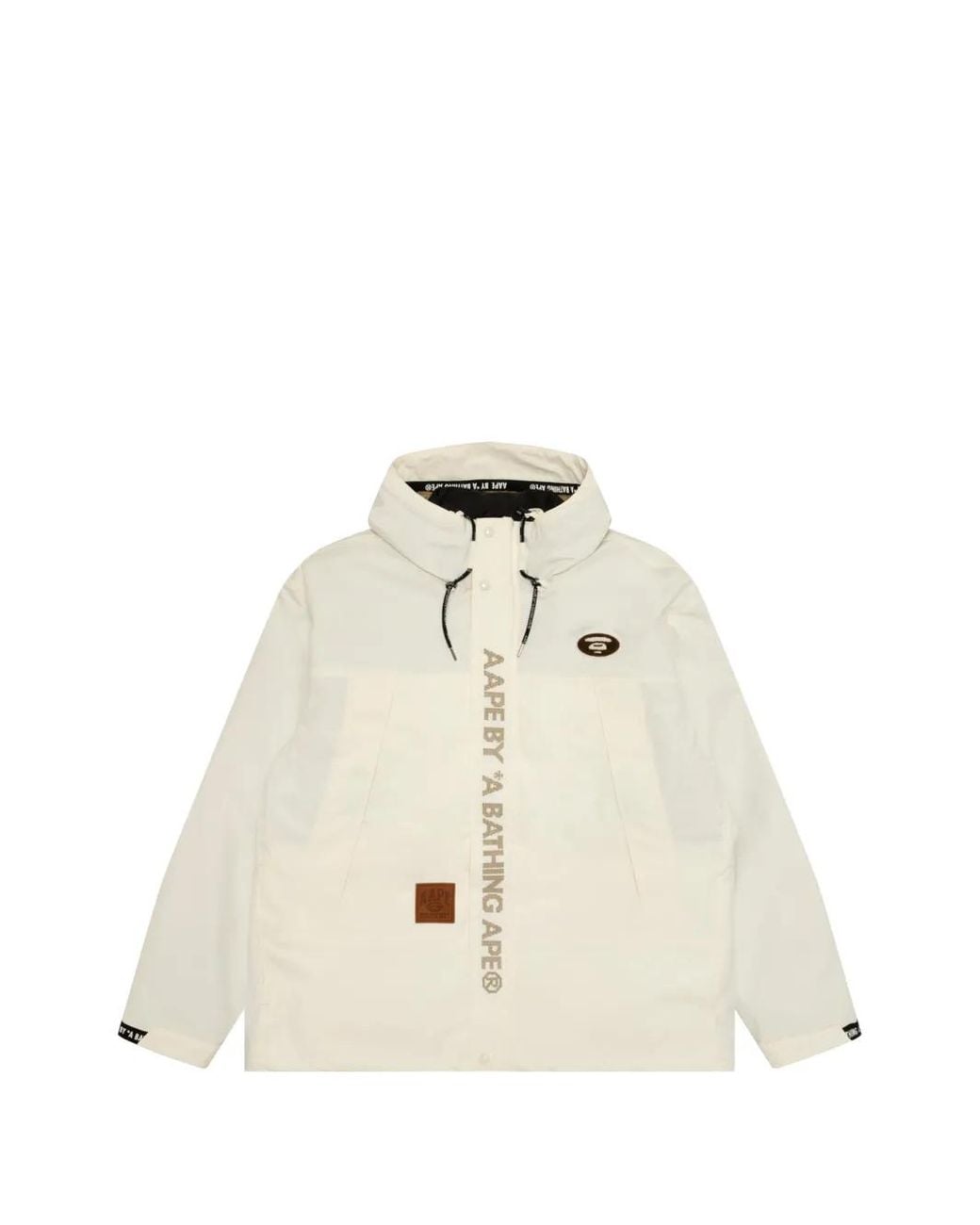 Aape By A Bathing Ape White Moonface Reversible Camouflage-Print Jacket for men