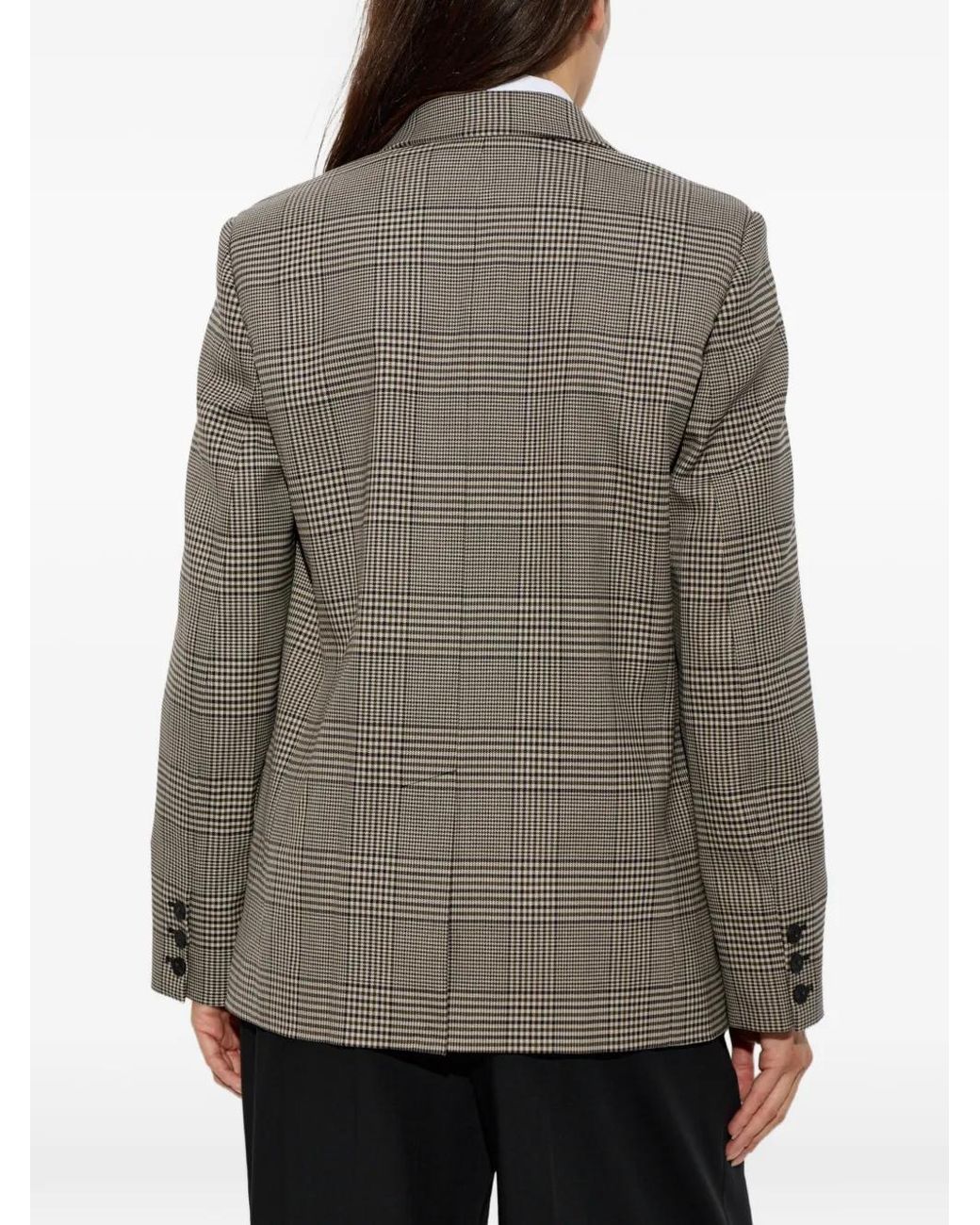 IRO Gray Check-Pattern Blazer