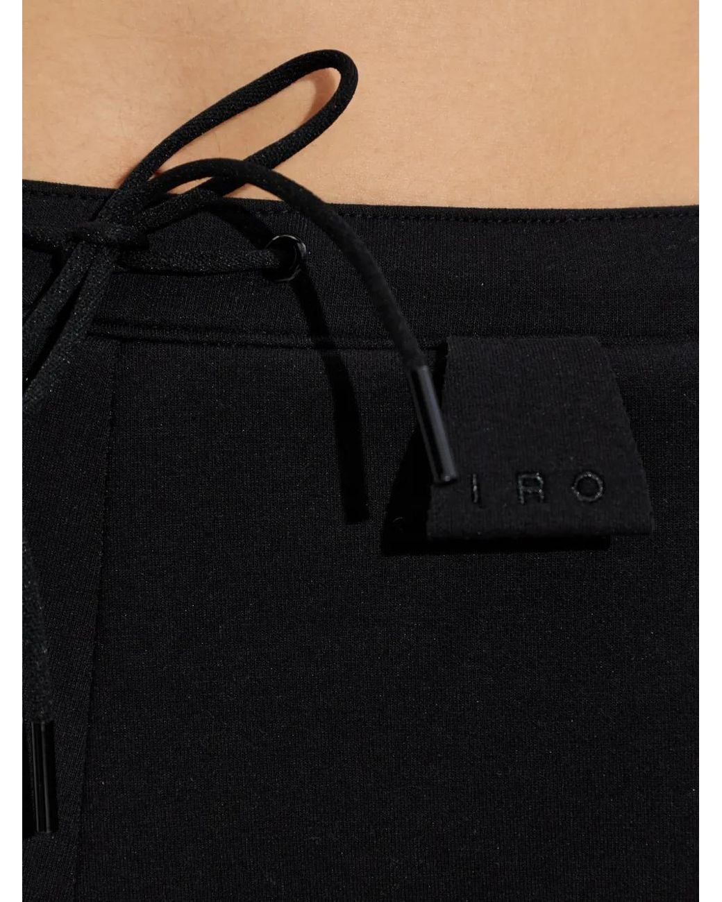 IRO Black Drawstring-Waist Shorts