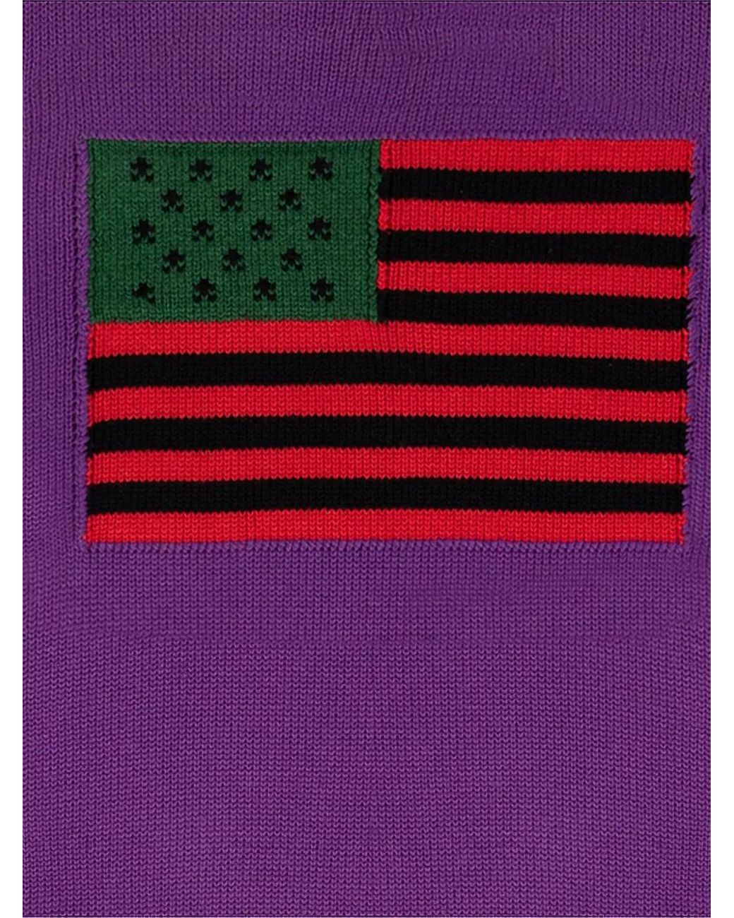 DENIM TEARS 1619 Pan African Flag Sweater in Purple for Men | Lyst