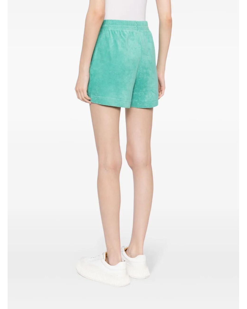 Pantalones cortos con logo bordado Patou de color Green