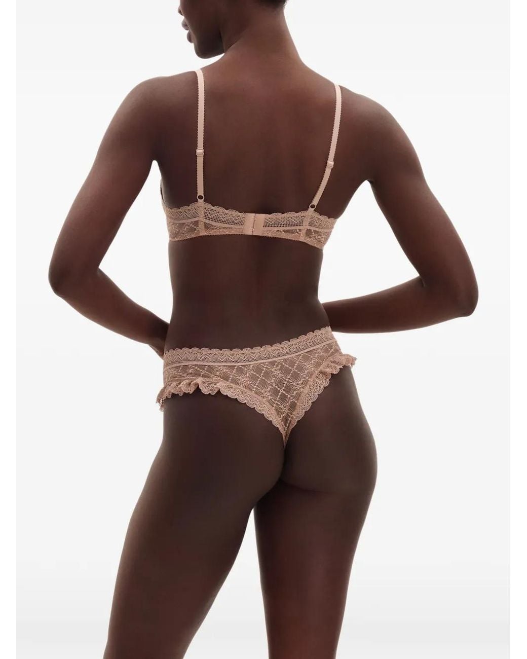 Eres Natural Lili Ruffled Lace Tanga