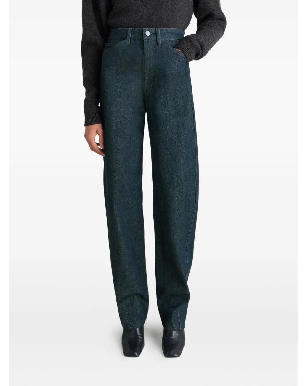 Lemaire Blue Twisted Five-Pocket Jeans