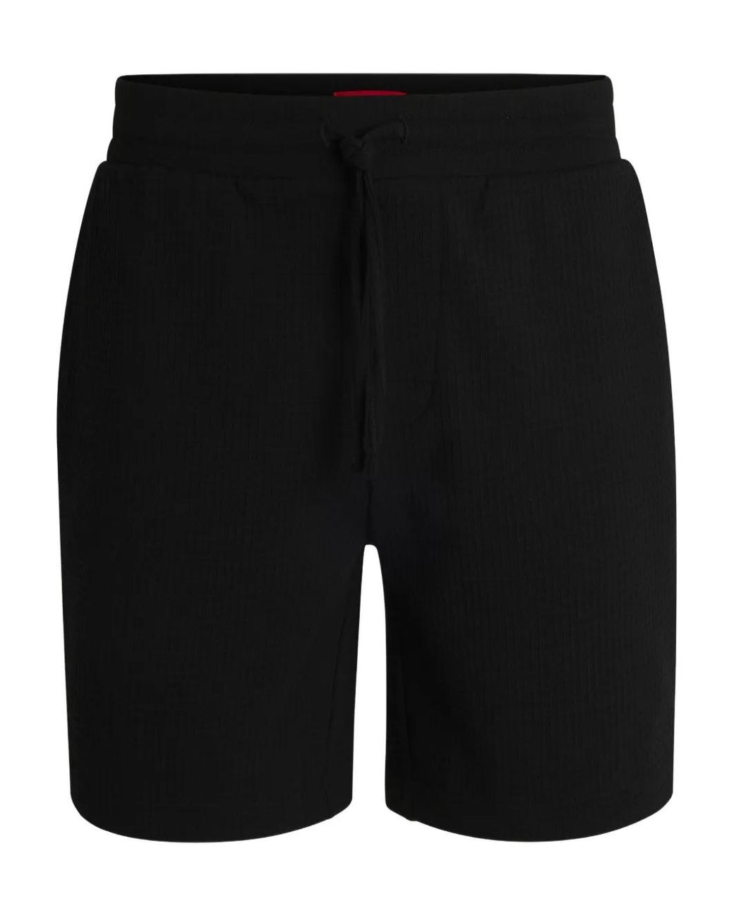 HUGO Black Short En Coton Mélangé for men
