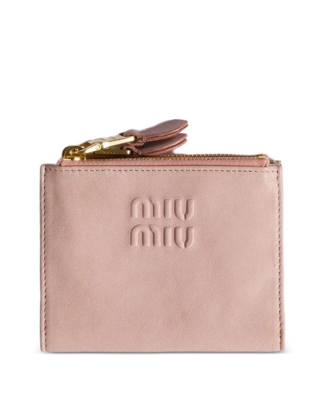 Miu Miu Pink Small Nappa Leather Wallet