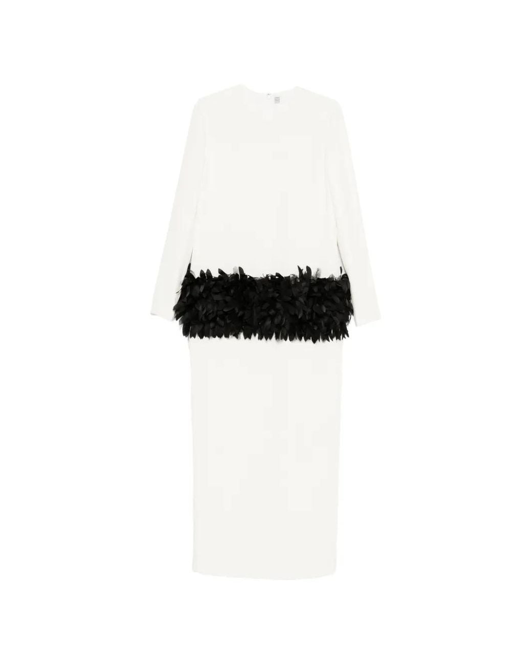 Totême Black Petal Dress
