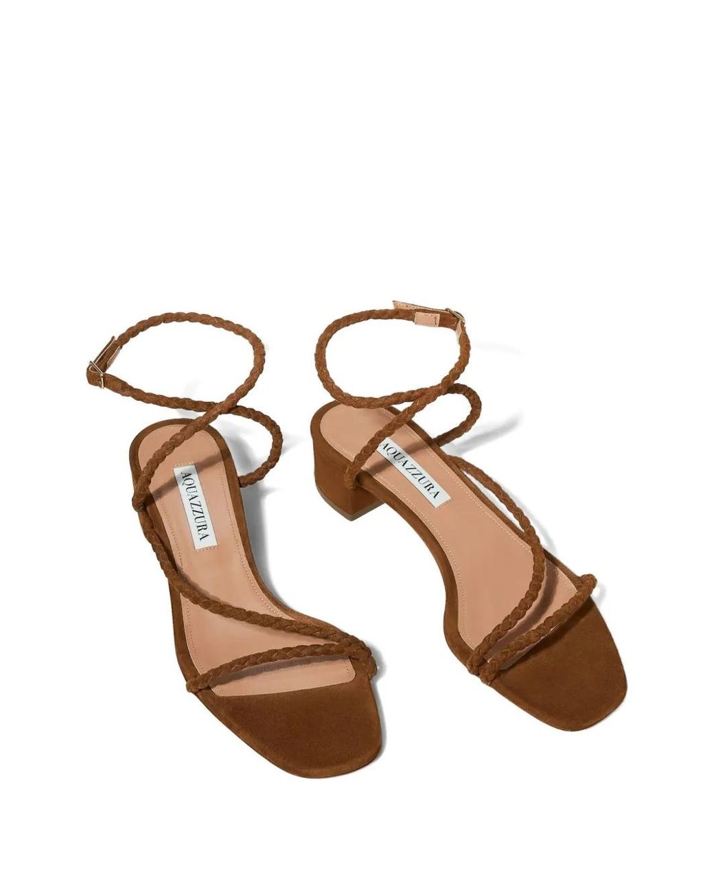 Aquazzura Brown Luca Strap Sandals
