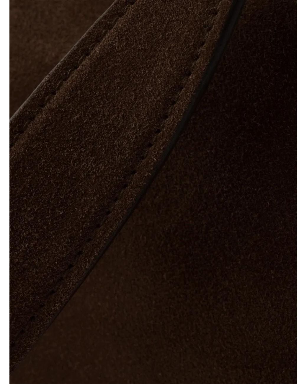 Prada Brown Aimée Medium Suede Shoulder Bag