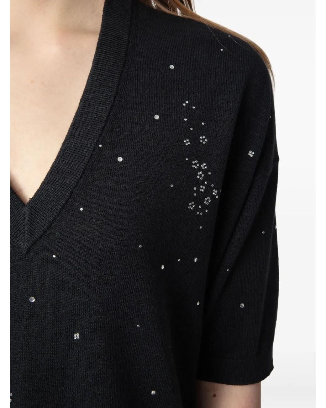 Zadig & Voltaire Black Wully Top