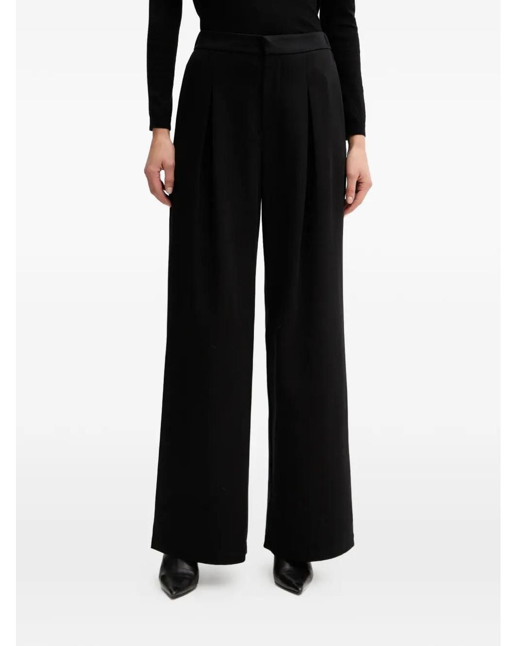 Guess Black Pleated Trousers