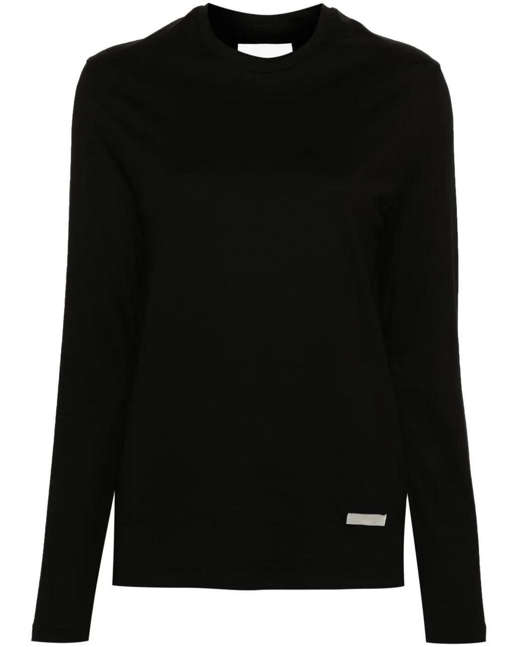 Jil Sander Black Logo Cotton T-shirt