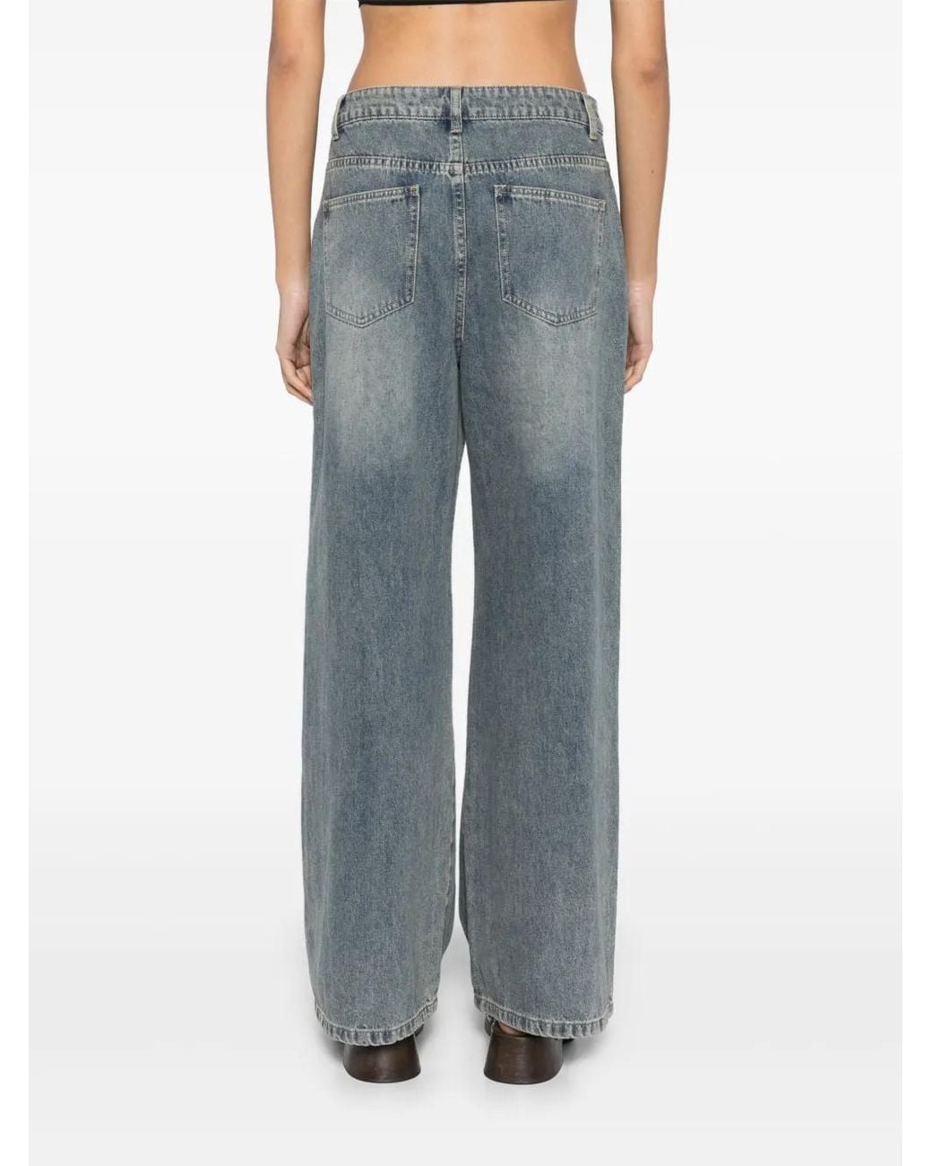 Jeans Con Design A Inserti di B+ AB in Blue