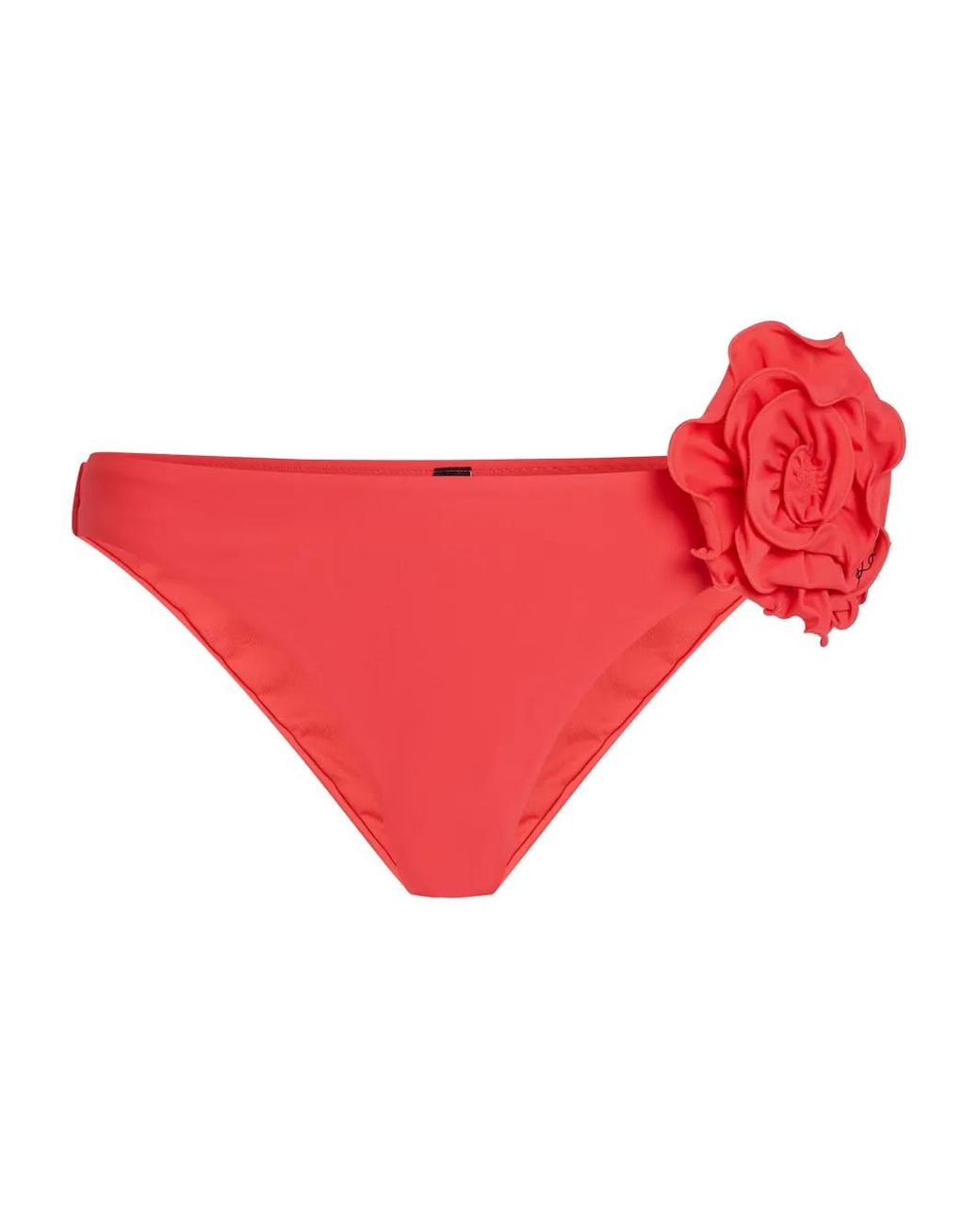 Karl Lagerfeld Red Flower Bikini Bottom