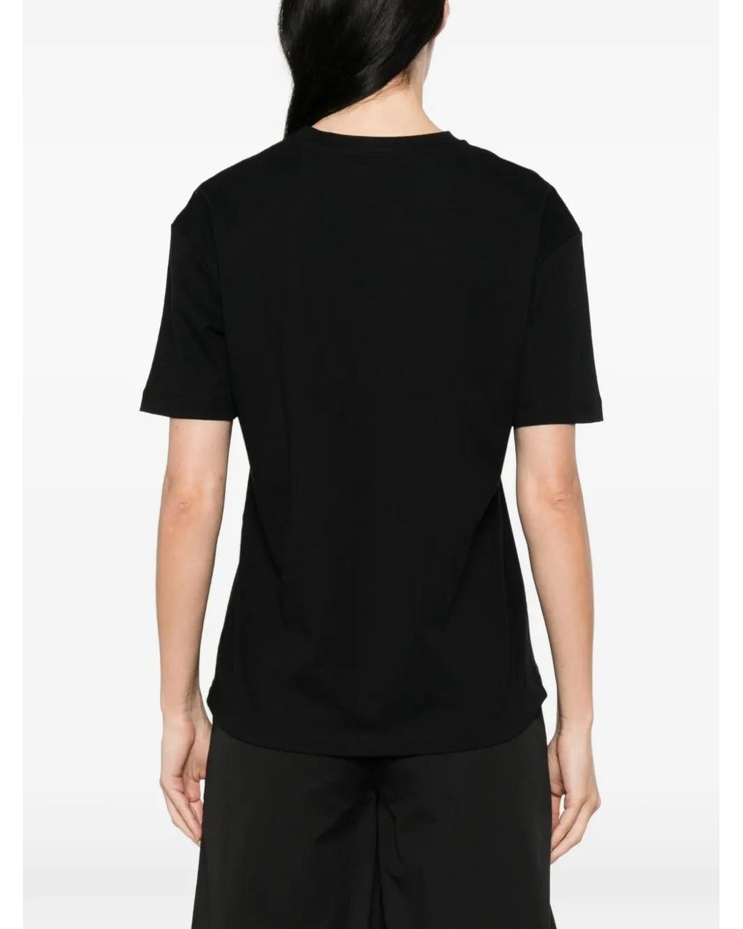 Mazzarelli Black Crew-Neck T-Shirt