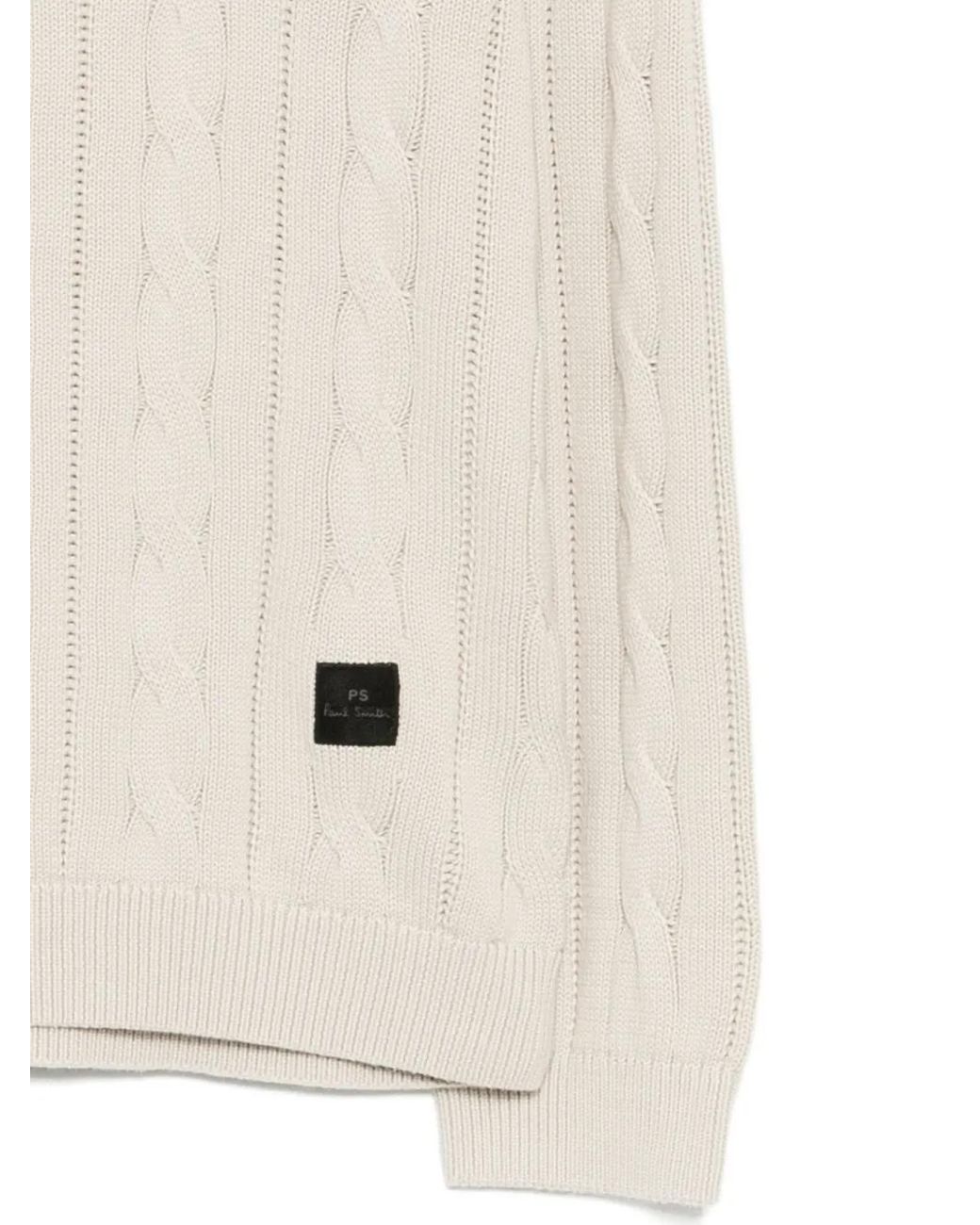 Paul Smith Natural Cable-Knit Jumper for men