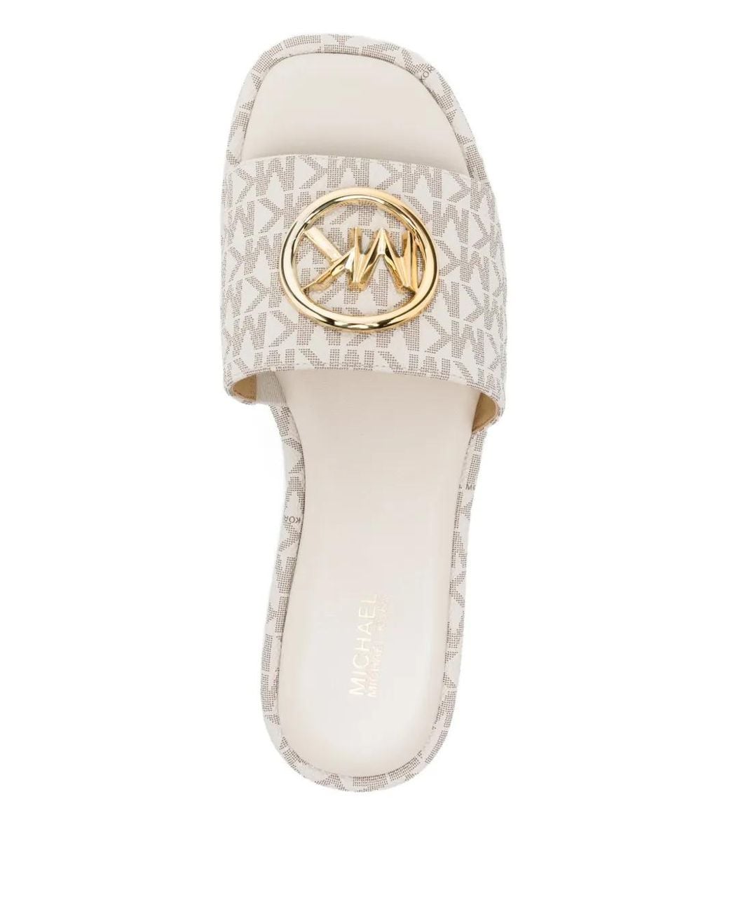 Michael Kors White Hayworth Sandals
