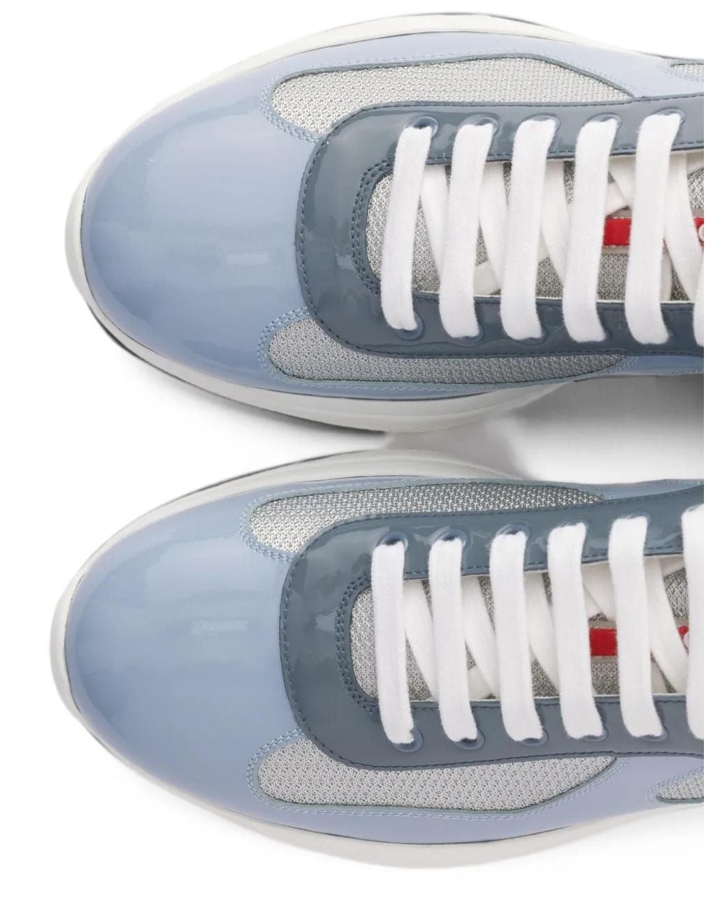Prada Blue America's Cup Lace-Up Sneakers for men