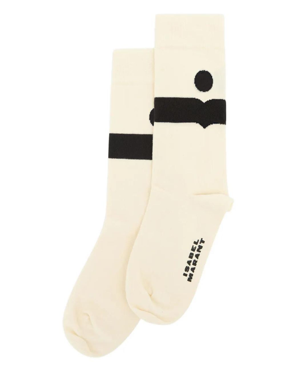 Isabel Marant Natural Nesson Graphic Socks for men