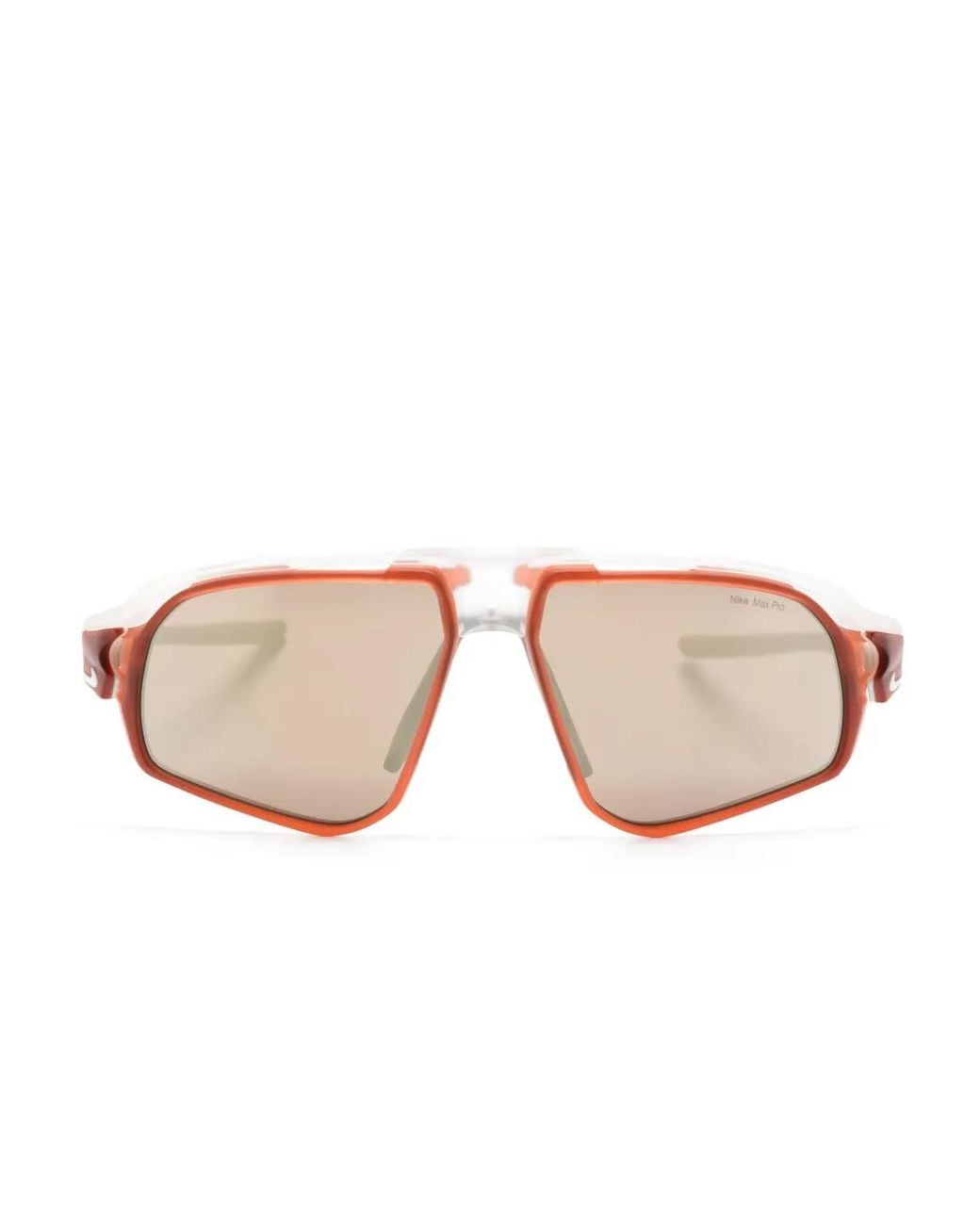 Nike Pink Flyfree Navigator-Frame Sunglasses