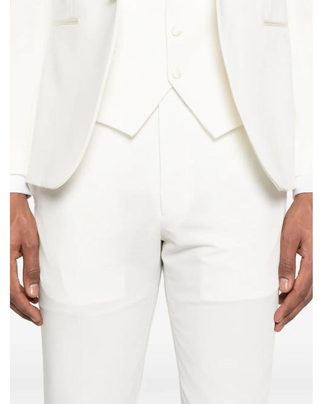 Reveres 1949 White Single-Breasted Suit for men