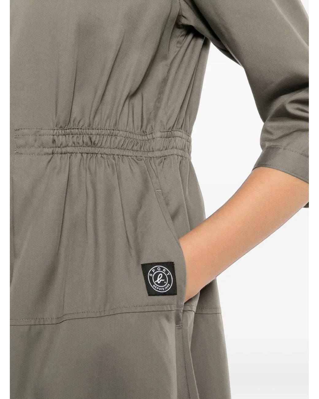SPORT b. by agnès b. Gray Logo-Patch Dress