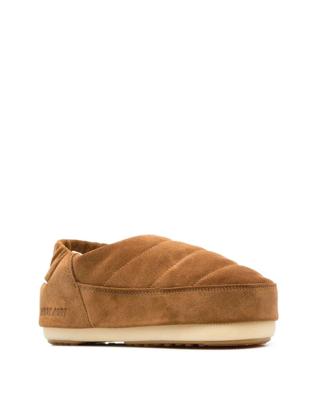Moon Boot Brown Evolution Suede Slippers
