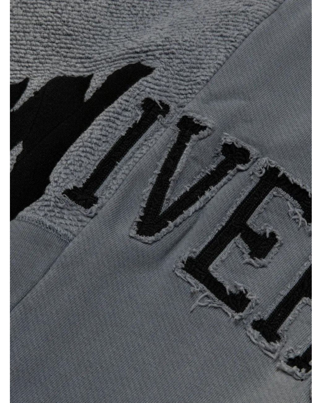Aape By A Bathing Ape Gray Aapeunvs Logo-Embroidered Track Pants for men