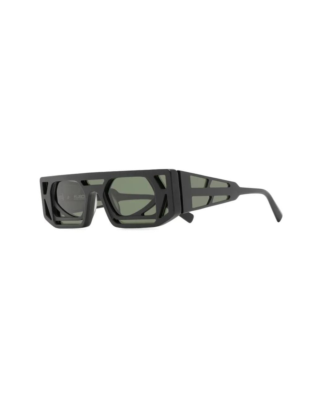 Kuboraum Black Oversized Square-Frame Sunglasses