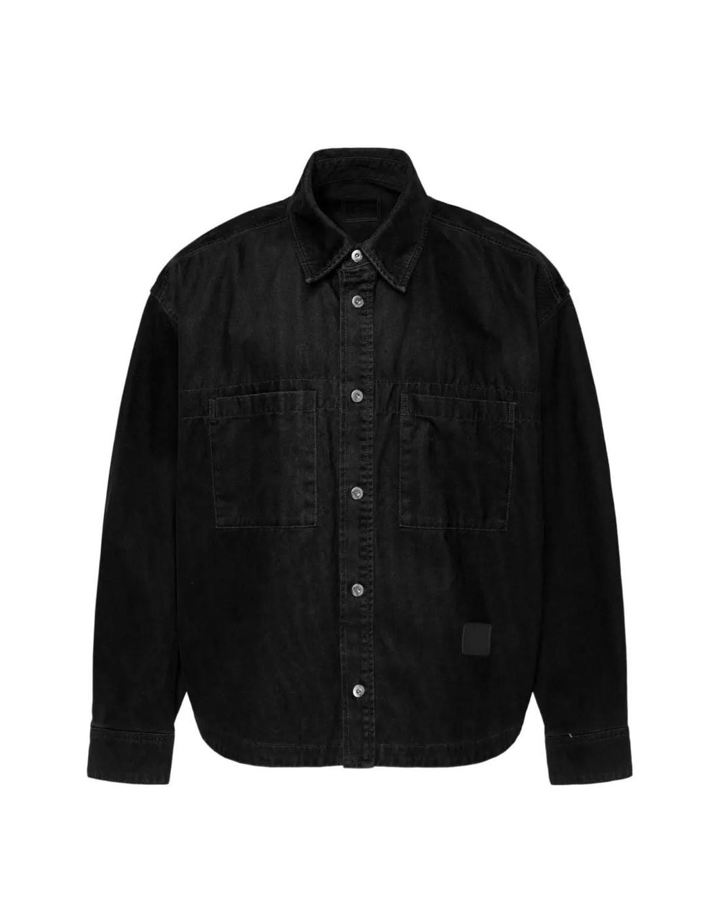 Wooyoungmi Black Chest-Pocket Cotton Shirt for men