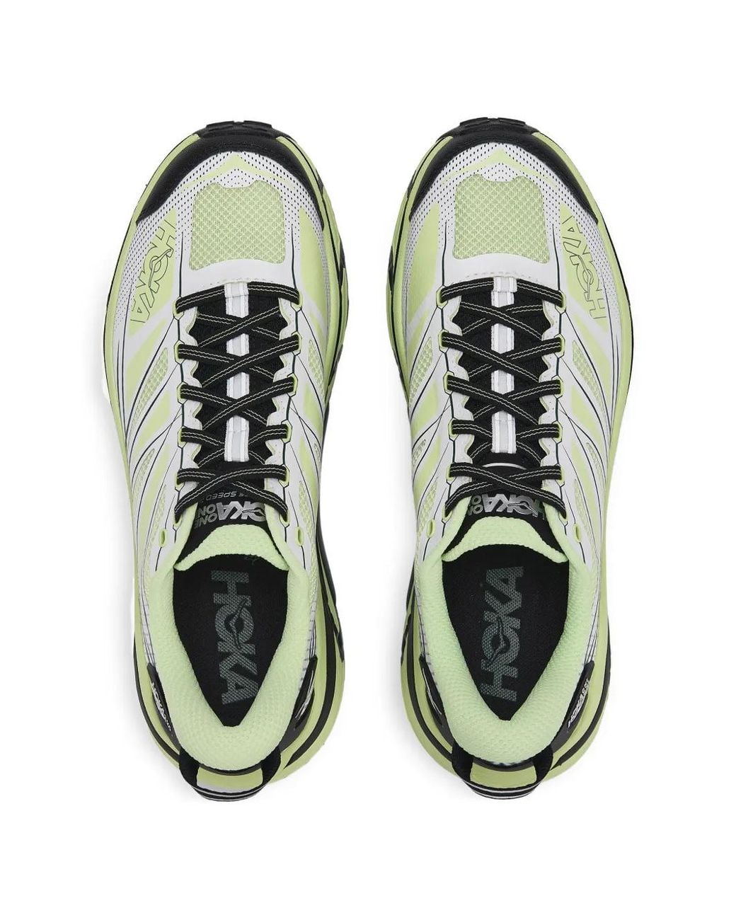 Hoka One One Green Lace-Up Trainers for men