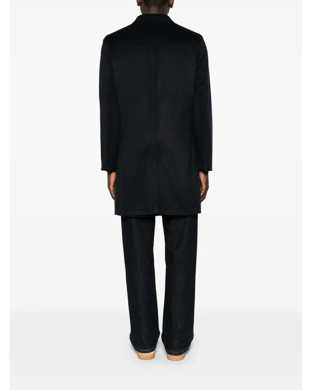 KIRED Black Single-Breasted Reversible Coat for men