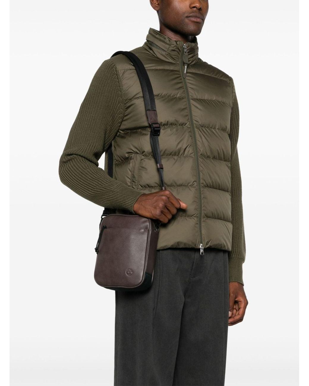 Timberland leather messenger bag best sale