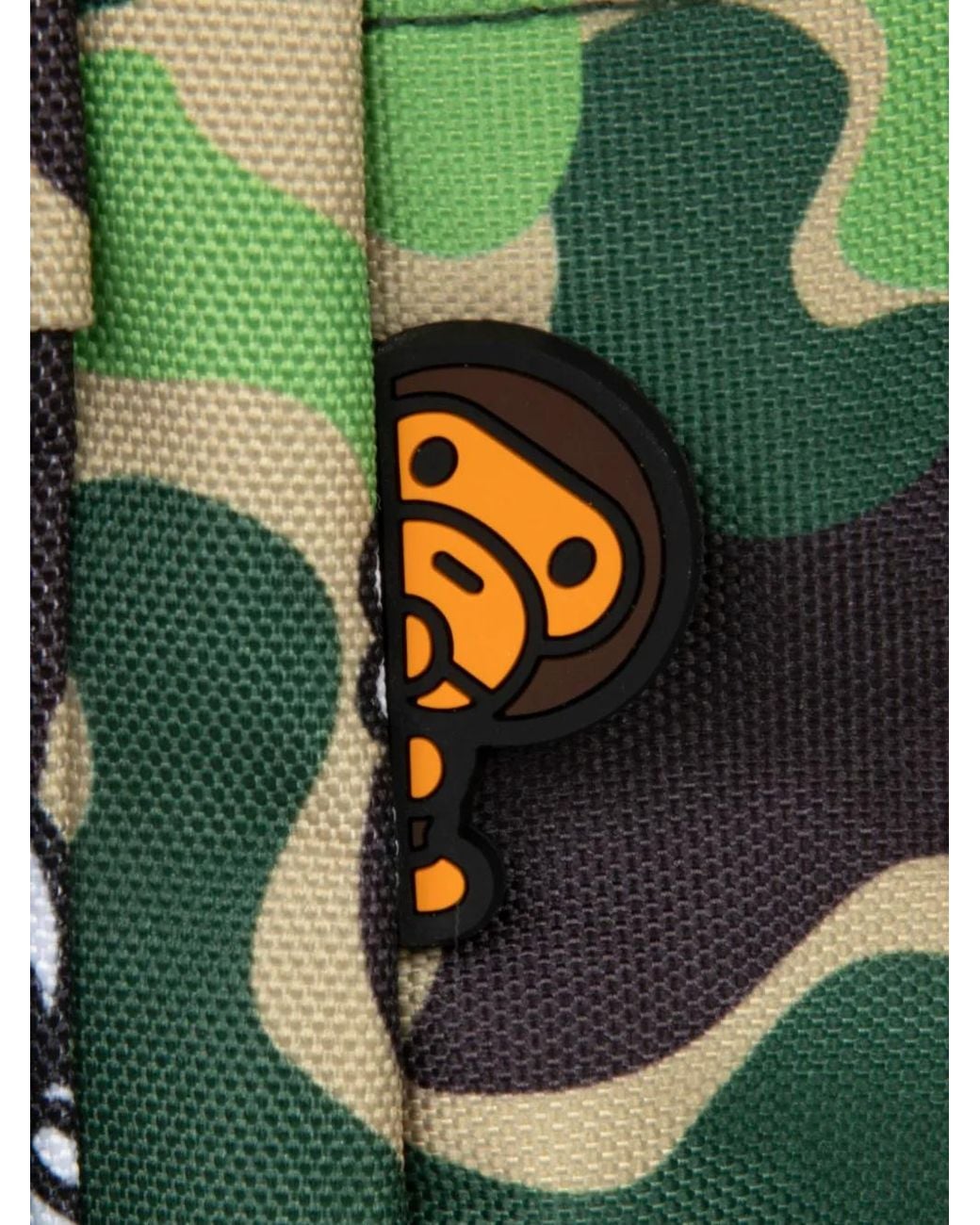 *BABY MILO® STORE BY *A BATHING APE® Green Small Baby Milo Camouflage-Print Backpack