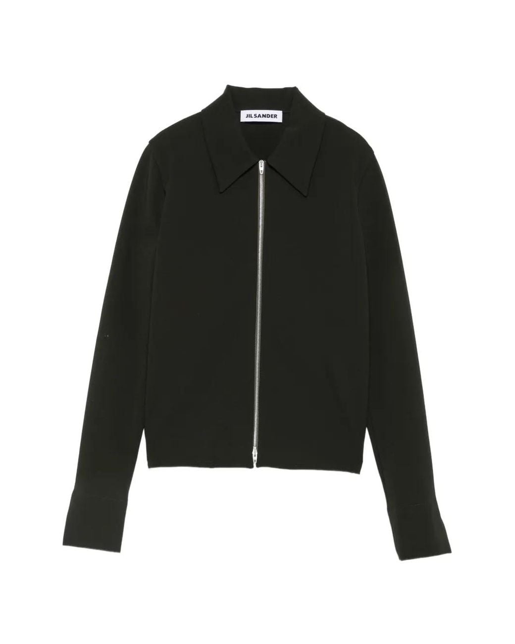 Jil Sander Black Zip-Fastening Jacket