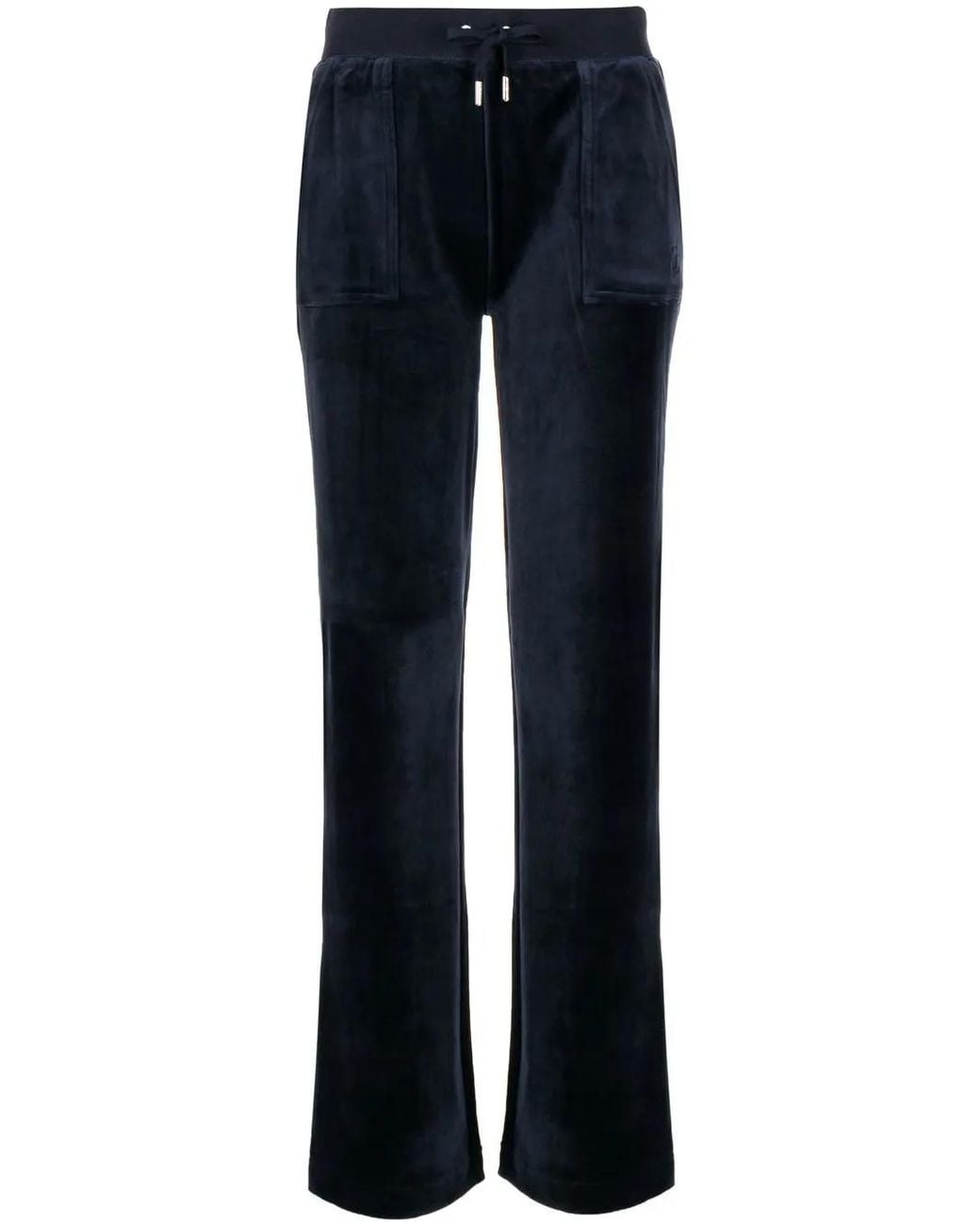 Juicy Couture Blue Del Ray Velour Track Pants
