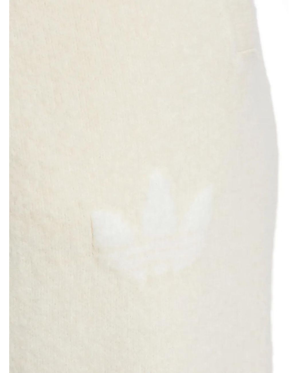 Adidas White Trefoil-Logo Drawstring Trousers