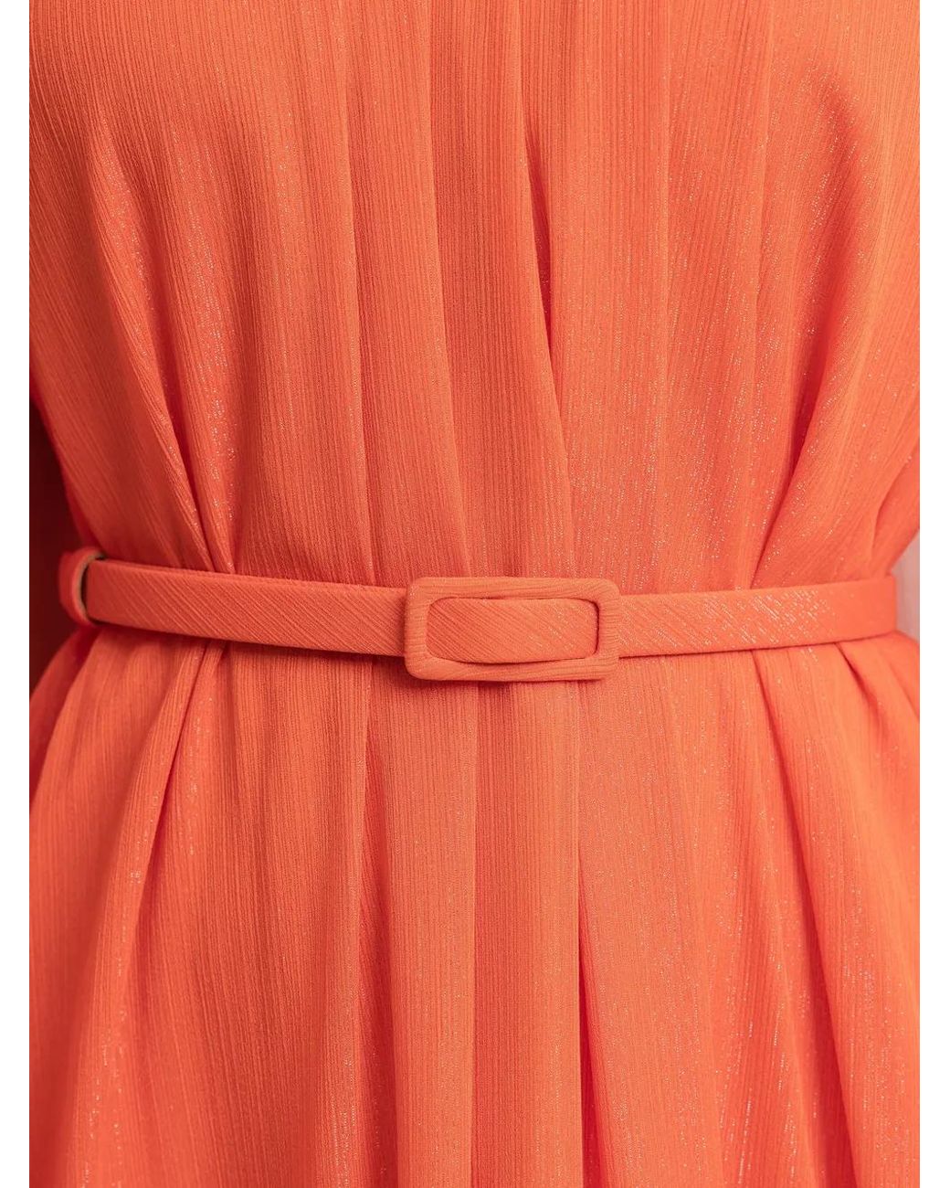 Gemy Maalouf Red Cape-Sleeve Maxi Dress
