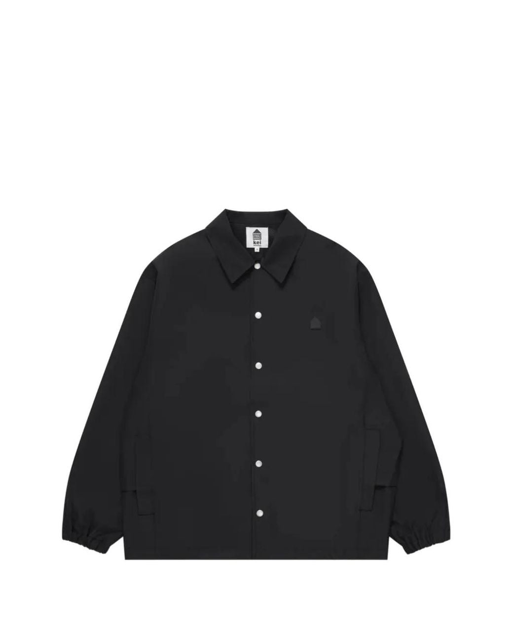Dover Street Market Black Logo-Patch Panelled Shirt Jacket for men