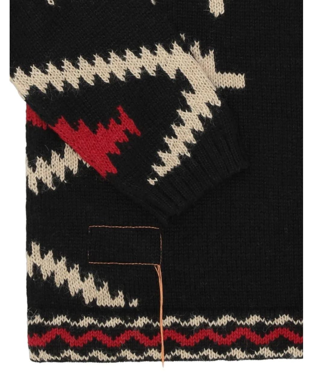 Fortela Black Lyvia Geometric Sweater
