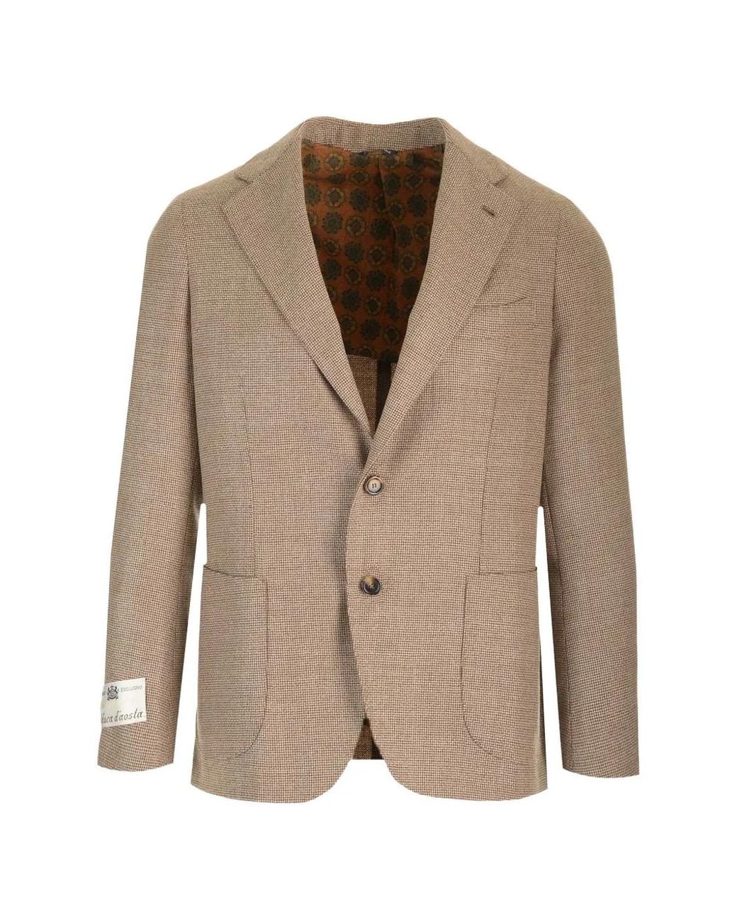 Al Duca D'aosta Natural Basket-Weave Blazer for men