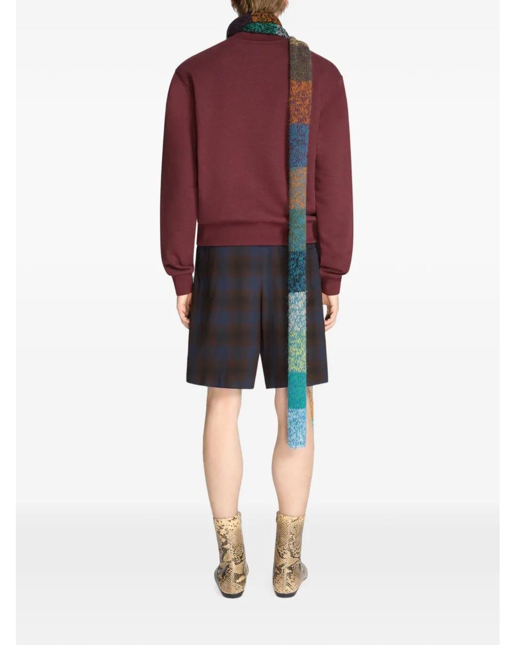 Dries Van Noten Blue Viscose Shorts for men