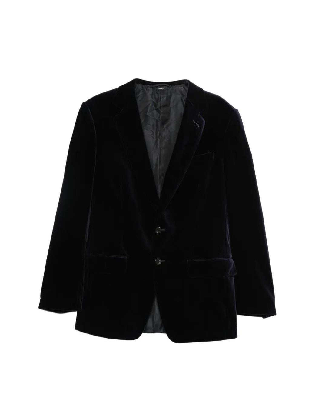 Tom Ford Black Velvet Single-Breasted Blazer for men