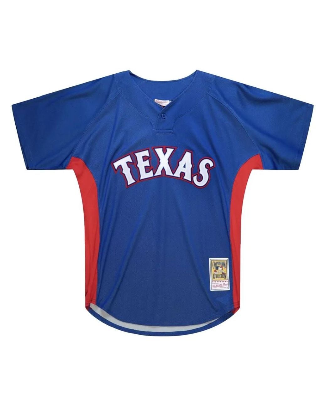 Mitchell & Ness Blue "Mlb Texas Rangers 2010 Vladimir Guerrero" Batting Practice Jersey T-Shirt for men