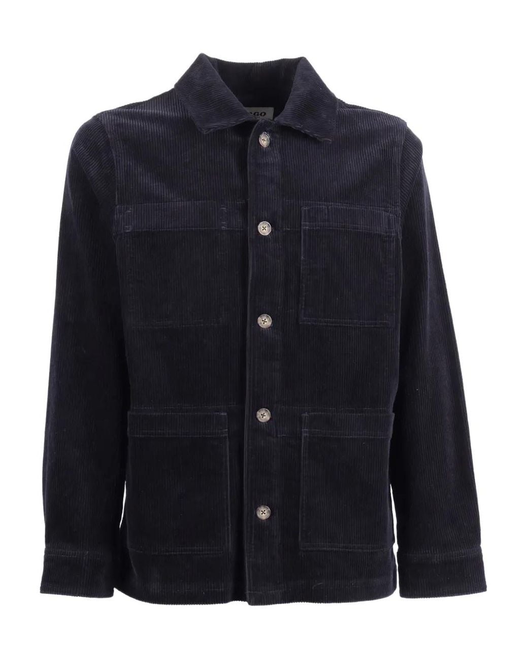 Sebago Blue Dorr Corduroy Shirt Jacket