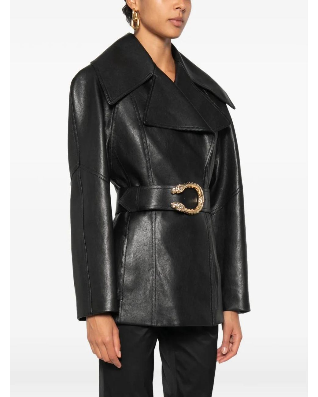 Gucci Black Dionysus Belted Jacket