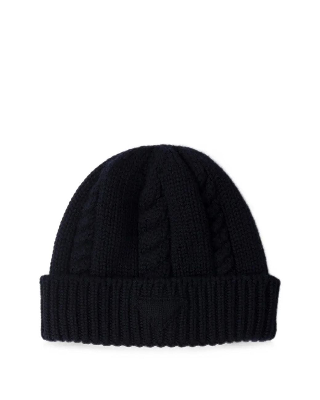 Prada Blue Wool Beanie for men