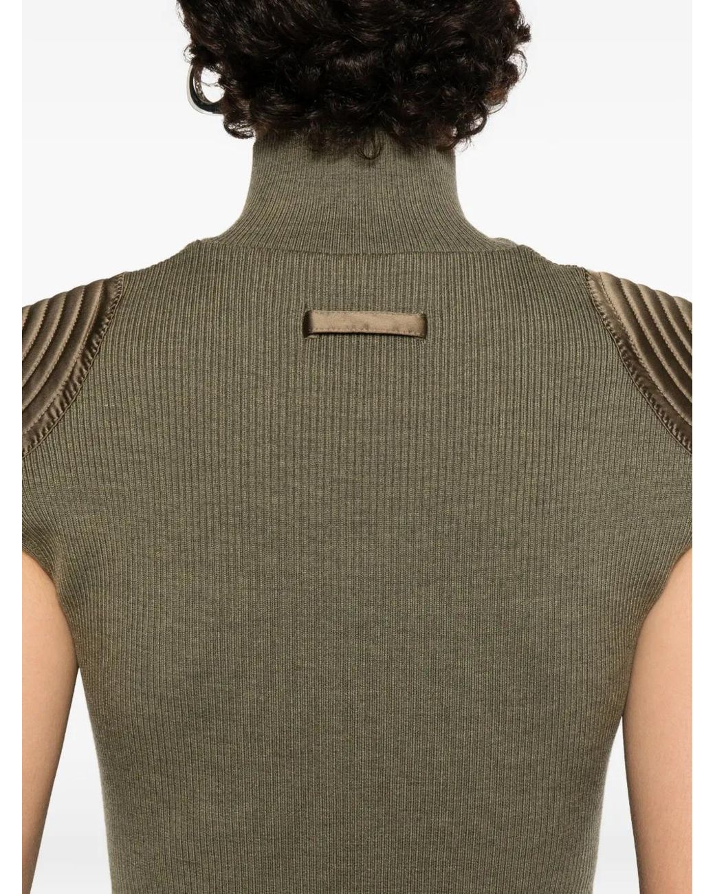 Jean Paul Gaultier Natural Ribbed-Knit Body