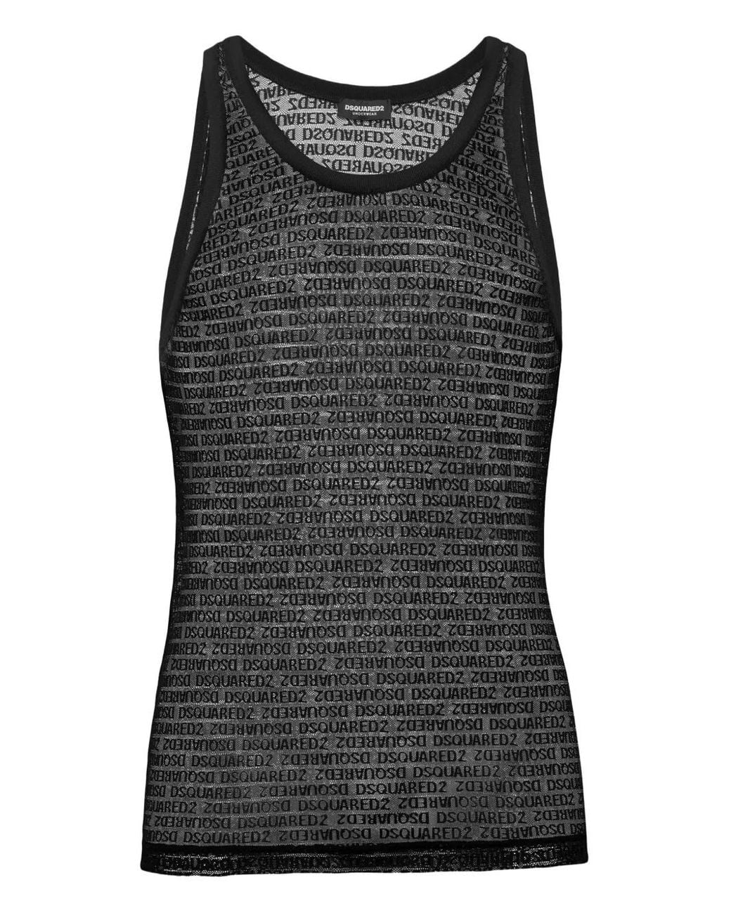 DSquared² Black Heritage Tank Top for men